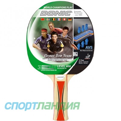 Ракетка DONIC Top Team Level 400  1,5 ММ 