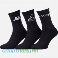 Набір шкарпеток Kappa 3-pack black — 93520545-1